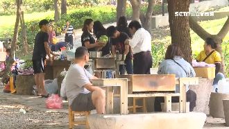 公園烤肉卡位　「黃金三角」絕佳位置