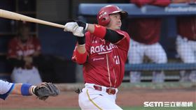 ▲樂天桃猿二壘手郭嚴文。（圖／記者劉彥池攝影）