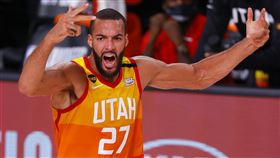 ▲爵士中鋒戈貝爾（Rudy Gobert）在IG限動批評中國新疆政策。（圖／美聯社/達志影像）
