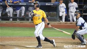 ▲中信兄弟內野手林智勝代打敲出2分砲。（圖／記者劉彥池攝影）