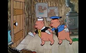 英國,三隻小豬,爸爸,香腸,火腿,迪士尼動畫,經濟大蕭條