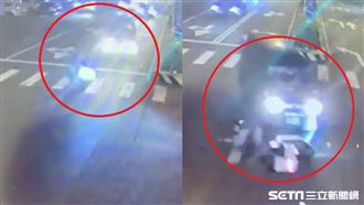 騎士鬼切遭撞飛　監視器揭要命騎法