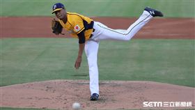 ▲中信兄弟先發投手米蘭達。（圖／記者劉彥池攝影）