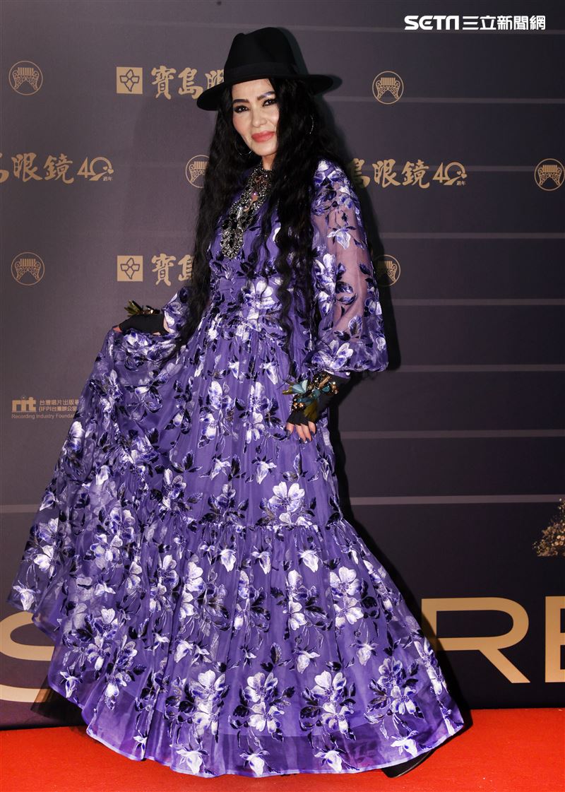 第31屆金曲獎星光背板歌手爭艷潘越雲。（記者邱榮吉.林聖凱/攝影）