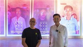 企業也朝聖設計展，新竹市長林智堅、Gogoro執行長陸學森大玩「臉像刺青」（圖／翻攝新竹市政府官網）
