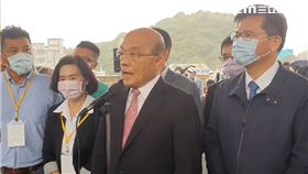 行政院長蘇貞昌出席「南方澳跨港大橋重建工程」祈福動土典禮。