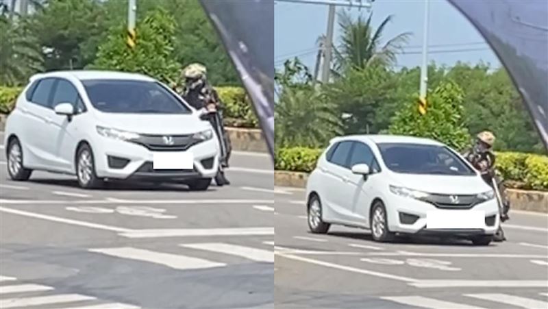 路口擂台片曝光！網笑：拳法像大媽拳