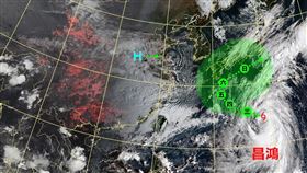 第14號颱風「昌鴻」（Chan-hom）持續增強中，氣象局表示可能在明後兩天就會增強為中度颱風。（圖／翻攝自「台灣颱風論壇｜天氣特急」）