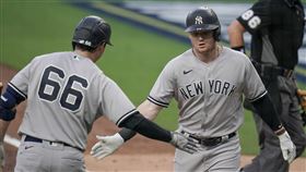 ▲佛雷澤（Clint Frazier）季後賽首安就是首轟。（圖／美聯社／達志影像）