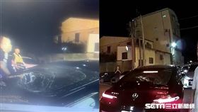 台中男砸賓士車證明自己車多／翻攝畫面