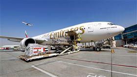 阿聯酋航空集結全球愛心，運送160噸救援物資至貝魯特。（圖／阿聯酋航空提供）