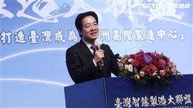 賴清德出席「臺灣智慧製造大聯盟成立大會」。（圖／總統府提供）