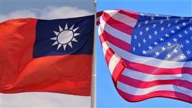 中華民國國旗,台灣國旗,美國國旗（組合圖／作者Jennifer，flickr, C.C. License）／https://flic.kr/p/9FwFkW、翻攝自Pixabay)