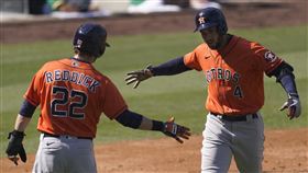 ▲「春天哥」史普林格（George Springer）單場雙響砲。（圖／美聯社／達志影像）