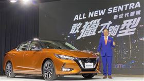 裕日車新車上市第4季拚全年最旺裕日車總經理李振成看好第4季全車系銷售目標破萬台，6日發表全新改款NISSAN ALL NEW SENTRA。中央社記者韓婷婷攝　109年10月6日