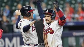 ▲達諾（Travis d'Arnaud）7局下炸裂3分砲。（圖／美聯社／達志影像）