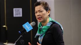 前8月外資動能略減  經長：努力中盼年底好成績2020年台灣全球招商論壇7日登場，經濟部長王美花（圖）表示，109年1至8月外資投資額和108年相比，有小幅下降，但8月單月投資額仍是歷年第3高，至於全年表現能否超過去年，還在努力中，希望年底有好成績。中央社記者謝佳璋攝  109年10月7日