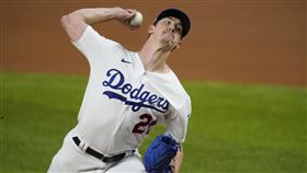 ▲道奇先發投手布勒（Walker Buehler）4局飆8K。（圖／美聯社／達志影像）