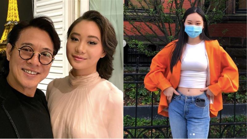 比媽性感　李連杰愛女渾圓胸撐繃上衣