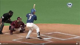 ▲王柏融敲出追平安打。（圖／翻攝自YouTube）