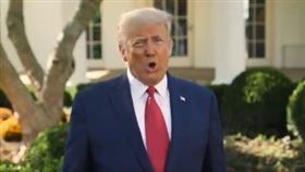 川普美東時間7日，台灣8日強調「我回來了！」談論自身治療經驗。（圖／翻攝自川普推特）