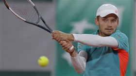 ▲比利時網球好手高芬（David Goffin）確診武漢肺炎。（圖／美聯社／達志影像）