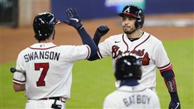 ▲勇士捕手達諾（Travis d'Arnaud）連2天開轟。（圖／美聯社／達志影像）