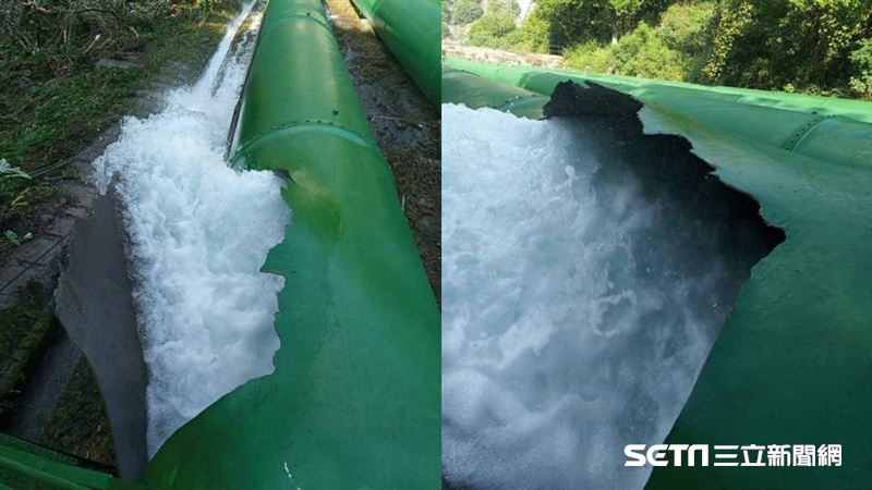 水力發電廠鋼管爆裂　上百公噸水狂瀉