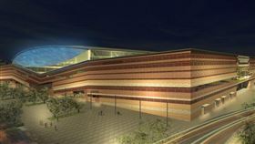 大台南會展中心預計2021年4月完工，黃偉哲要求務必如期如質完工（圖／台南市政府）