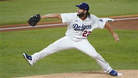 ▲柯蕭（Clayton Kershaw）6局挨2轟失3分。（圖／美聯社／達志影像）