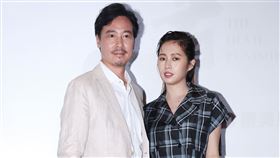 天巡者」演員尹昭德、簡廷芮。（記者邱榮吉/攝影）