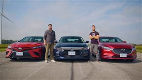 ▲Toyota Camry TRD VS Honda Accord Touring VS Mazda 6 Signature（圖／翻攝自Throttle House Youtube）