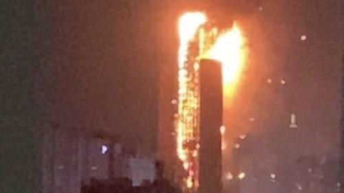 南韓深夜大火！蔓延整棟33層樓全燒