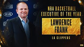 快艇總管Lawrence Frank獲年度最佳總管。（圖／翻攝自NBA官方推特）