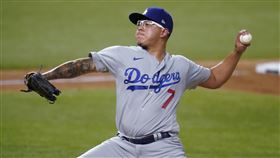▲烏瑞亞斯（Julio Urias）中繼5局飆6K僅挨1安。（圖／美聯社／達志影像）