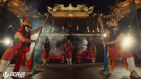 Ultra結合電音與官將臉譜、傳統廟會文化。（圖／spunite提供）