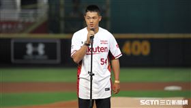 ▲樂天桃猿第2輪新秀林子崴。（圖／記者劉彥池攝影）