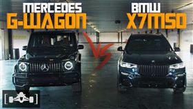 ▲BMW X7 M50i VS Mercedes-AMG G63（圖／翻攝自Track Day Youtube）