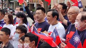 國民黨自辦國慶升旗（圖／翻攝立法委員葉毓蘭臉書）