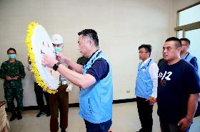 殉職士官林楷強火化公祭　楊鎮浯弔唁