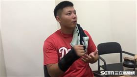 ▲味全龍隊黃柏豪。（圖／記者黃泓哲攝影）