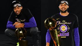 NBA／最年輕冠軍！慶功只能喝果汁 NBA,總冠軍,洛杉磯湖人,Talen Horton-Tucker,飲酒 翻攝自NBA官方推特