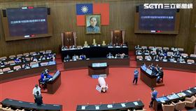 國民黨團再度杯葛議事（圖／記者張之謙攝影）