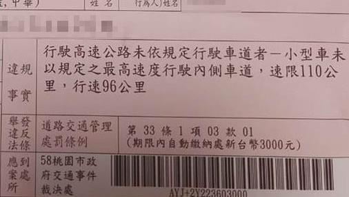 國道開96公里挨罰？只因「開太慢」