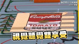 10萬骨牌5天打造！　畫面神療癒