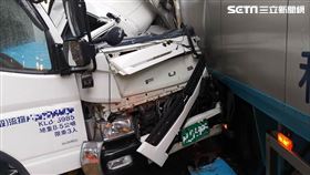 貨車對撞,車斗,北宜公路,坪林,翻攝畫面