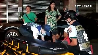 撞倒翁害頭破血流　惡情侶竟棄機車逃