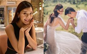  香港女星余香凝/疑似懷孕/突然宣布跟圈外男友結婚並曬婚紗照。IG