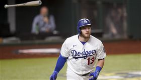 ▲孟西（Max Muncy）9局下炸裂2分砲。（圖／美聯社／達志影像）