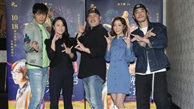 黃騰浩、劉亮佐、林雨葶、黃鐙輝、海裕芬出席《陽光電台不打烊》媒體茶敘（公視提供）